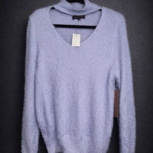 Almost Famous Lavender V-Neck Sweater